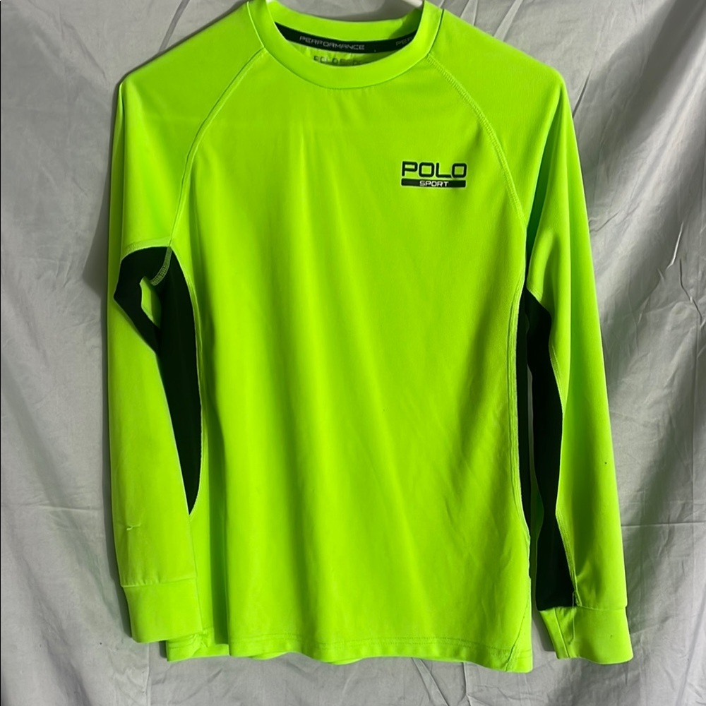 Polo Sport Neon Green Long Sleeve Shirt
